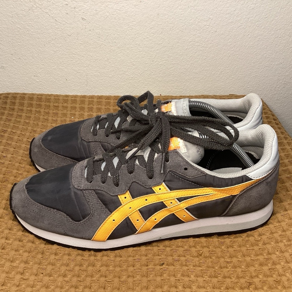 Asics Onitsuka Tiger OC Runner Mens Sz 11 D549L Gray Yellow Sneakers